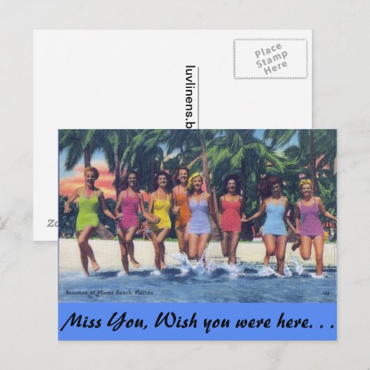 ZWARE BEAUTIES BRIEFKAART (Voorkant / Achterkant)