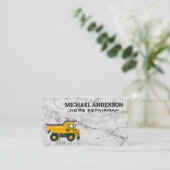 zware bedrijfsvoertuigen voor de bouw | Marmer Visitekaartje (Staand voorkant)