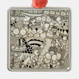 Zware belasting 2 metalen ornament