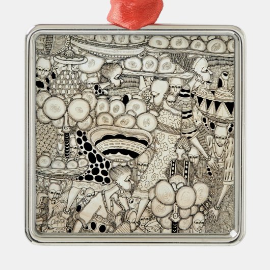 Zware belasting 2 metalen ornament (Voorkant)