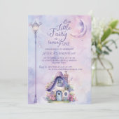 Zware betoverende tuinroze Paarse verjaardag Kaart (Staand voorkant)