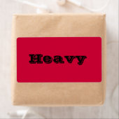 Zware bewegende labels in rood (Insitu)