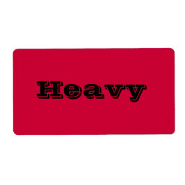 Zware bewegende labels in rood