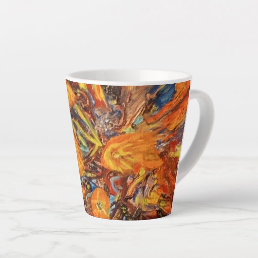 Zware bloemblaadjes Mok (Rechterhoek)