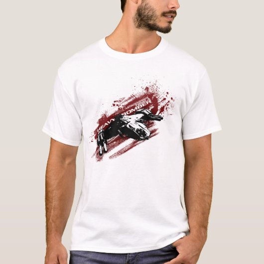 Zware bombersplash t-shirt (Voorkant)