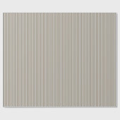 Zware bruine en witte strepen cadeaupapier (Vlak)