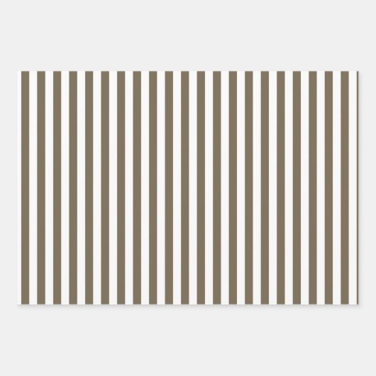 Zware bruine en witte strepen inpakpapier vel (Voorkant 2)