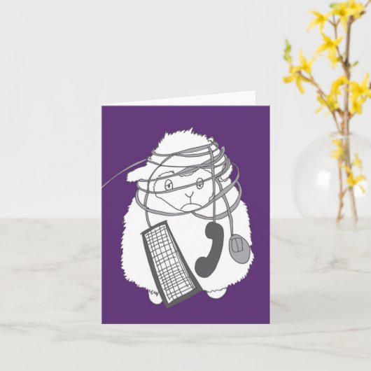 Zware dag op het werk kaart (Gele Bloem)