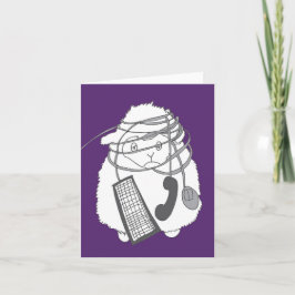 Zware dag op het werk kaart