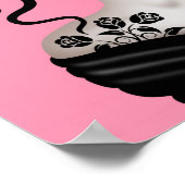 Zware dag van het dode meisje op roze poster (Hoek)