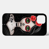 Zware dag van het dode meisje op zwart Case-Mate iPhone case (Achterkant (horizontaal))