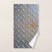 Zware Diamantplaat Staal Grafisch Bad Handdoek (Handdoek)