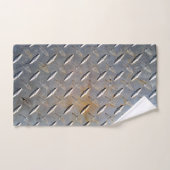 Zware Diamantplaat Staal Grafisch Bad Handdoek (Handdoek)