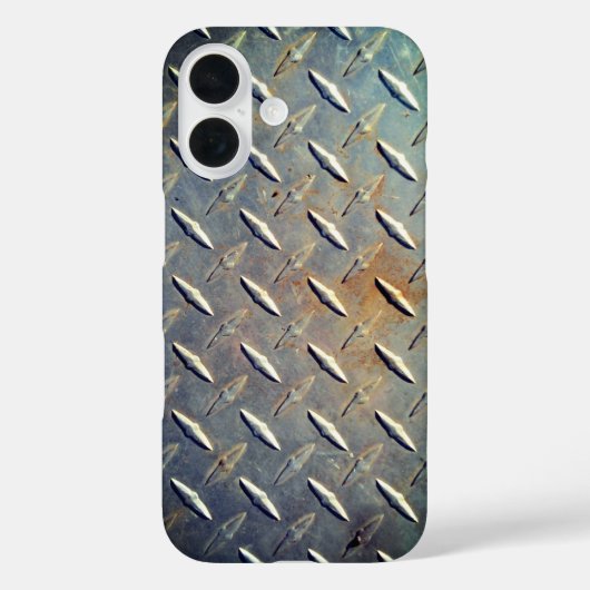 Zware Diamantplaat Staal Grafisch Case-Mate iPhone Case (Achterkant)