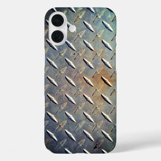 Zware Diamantplaat Staal Grafisch Case-Mate iPhone Case (Achterkant)