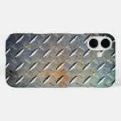 Zware Diamantplaat Staal Grafisch Case-Mate iPhone Case (Achterkant (horizontaal))