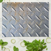 Zware Diamantplaat Staal Grafisch Theedoek (Gevouwen)