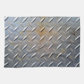 Zware Diamantplaat Staal Grafisch Theedoek (Horizontaal)