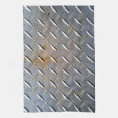 Zware Diamantplaat Staal Grafisch Theedoek (Verticaal)
