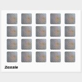 Zware Diamantplaat Staal Grafisch Vierkante Sticker (Vel)