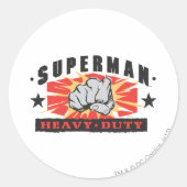 Zware dienst ronde sticker (Voorkant)