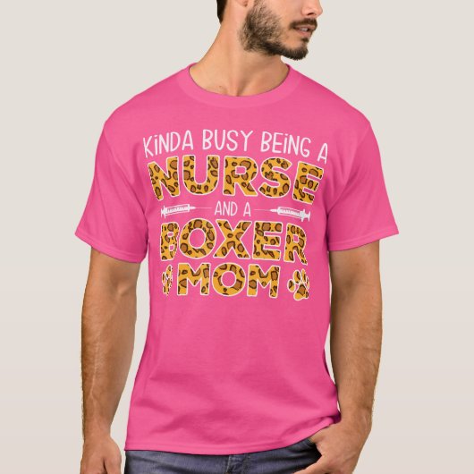 Zware Dog-moeder - Boxer-moeder T-shirt (Voorkant)