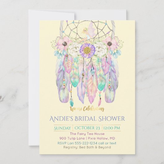 Zware droomdrager Boho elk kleurenpapier Kaart (Voorkant)