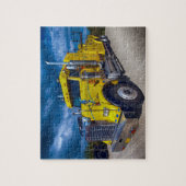 Zware Duty Grote Rig Gele Semi Afsleepswagen Legpuzzel (Verticaal)