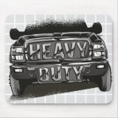 Zware Duty Truck Grafische Grid Muismat (Voorkant)