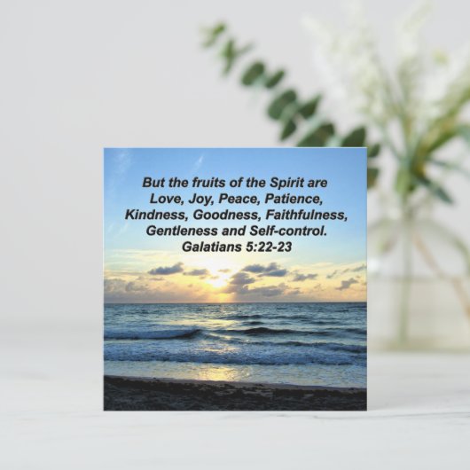 ZWARE GALATIËNTEN VRUCHTEN VAN HET GEDISTISCHE ONT KAART (Staand voorkant)