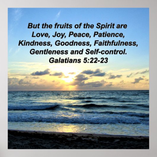 ZWARE GALATIËNTEN VRUCHTEN VAN HET GEDISTISCHE ONT POSTER (Voorkant)