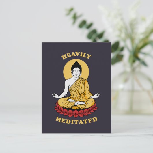 Zware geMeditteerde Briefkaart (Staand voorkant)