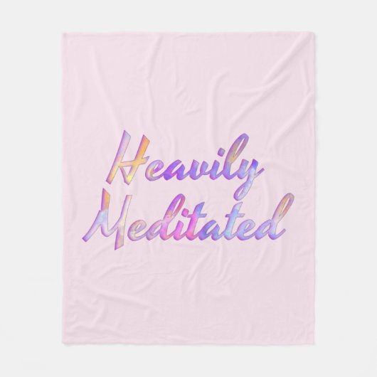 Zware geMeditteerde roze move Aqua Blue Fleece Deken (Voorkant)