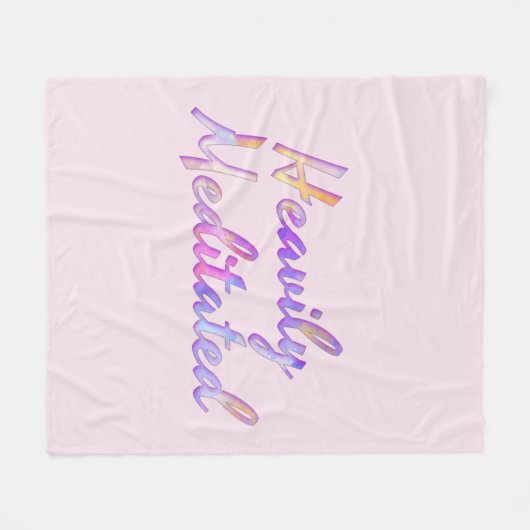 Zware geMeditteerde roze move Aqua Blue Fleece Deken (Voorkant (Horizontaal))