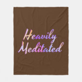 Zware geMeditteerde roze move Aqua Blue op bruin Fleece Deken (Voorkant)