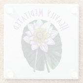 Zware geMeditterde Funny Louts Glazen Onderzetter (Achterkant)