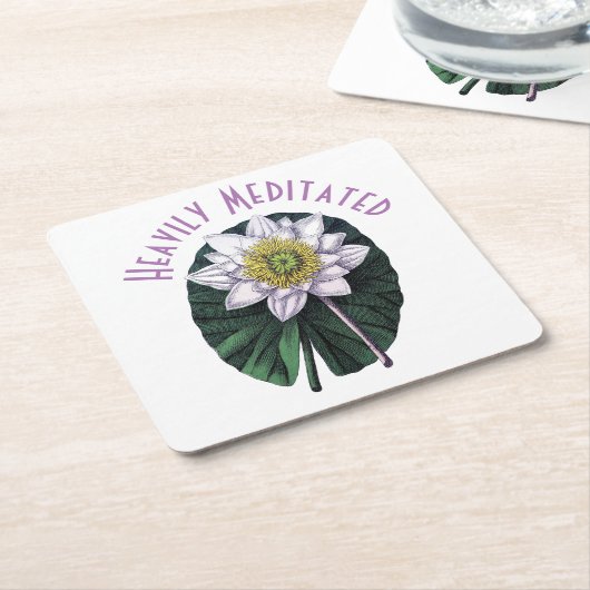 Zware geMeditterde Funny Louts Kartonnen Onderzetters (Schuin)