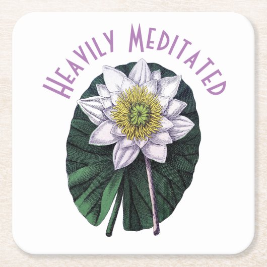 Zware geMeditterde Funny Louts Kartonnen Onderzetters (Voorkant)