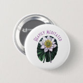 Zware geMeditterde Funny Louts Ronde Button 5,7 Cm (Voorkant /achterkant)