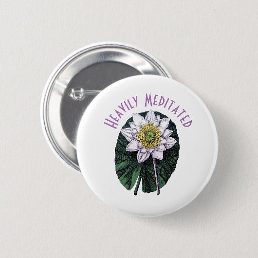 Zware geMeditterde Funny Louts Ronde Button 5,7 Cm (Voorkant /achterkant)