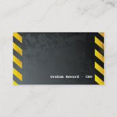 Zware gevaren visitekaartje (Achterkant)