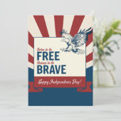 Zware groet aan onafhankelijkheid, Groeten Kaart (Staand voorkant)