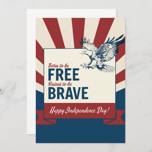 Zware groet aan onafhankelijkheid, Groeten Kaart (Voorkant / Achterkant)