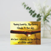 Zware harten briefkaart (Staand voorkant)