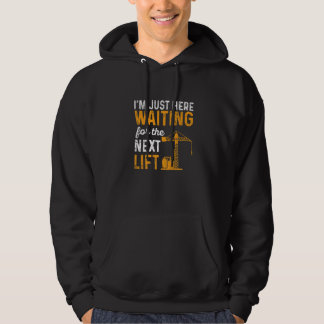 Zware hijskraanmachinist voor een kraanmachinist   hoodie