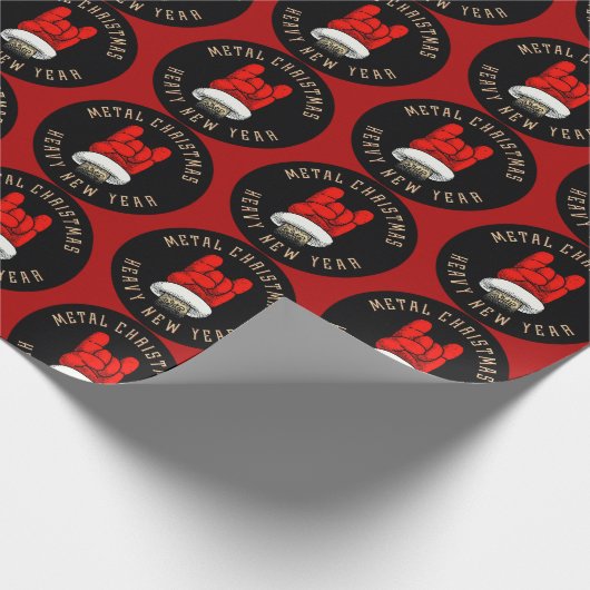 Zware kerst met metalen cadeaupapier (Hoek)