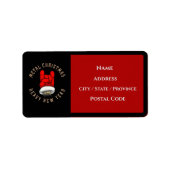 Zware kerst met metalen etiket (Voorkant)