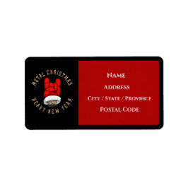 Zware kerst met metalen etiket