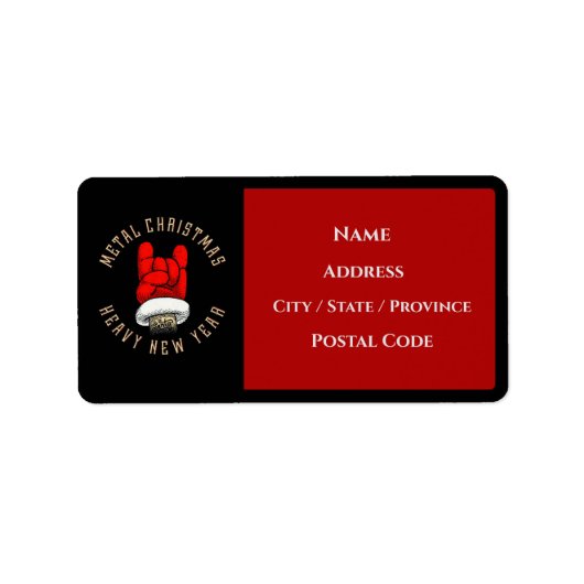 Zware kerst met metalen etiket (Voorkant)