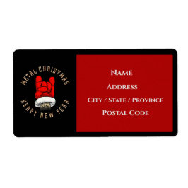 Zware kerst met metalen etiket